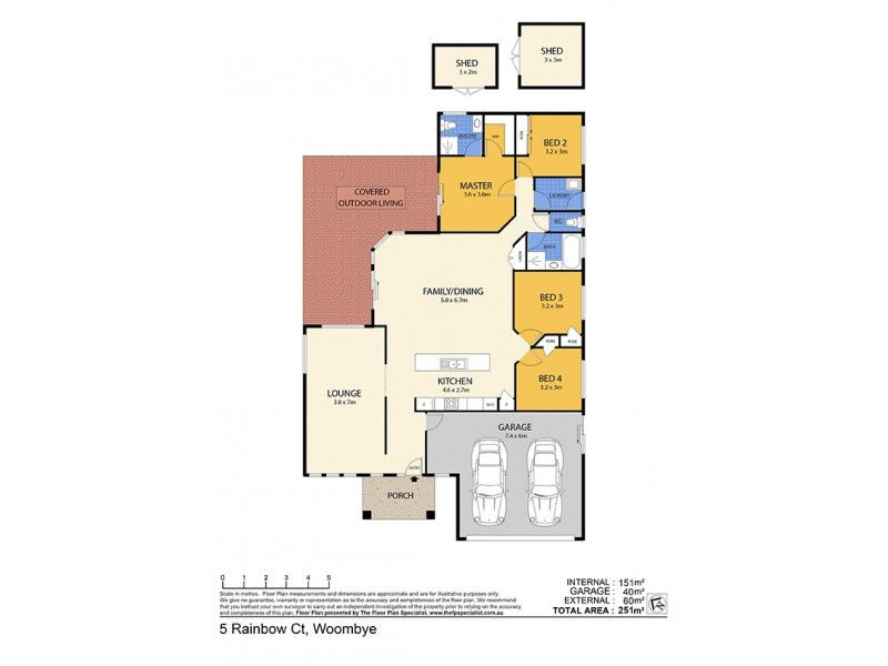 5 Rainbow Court, Woombye QLD 4559 Floorplan