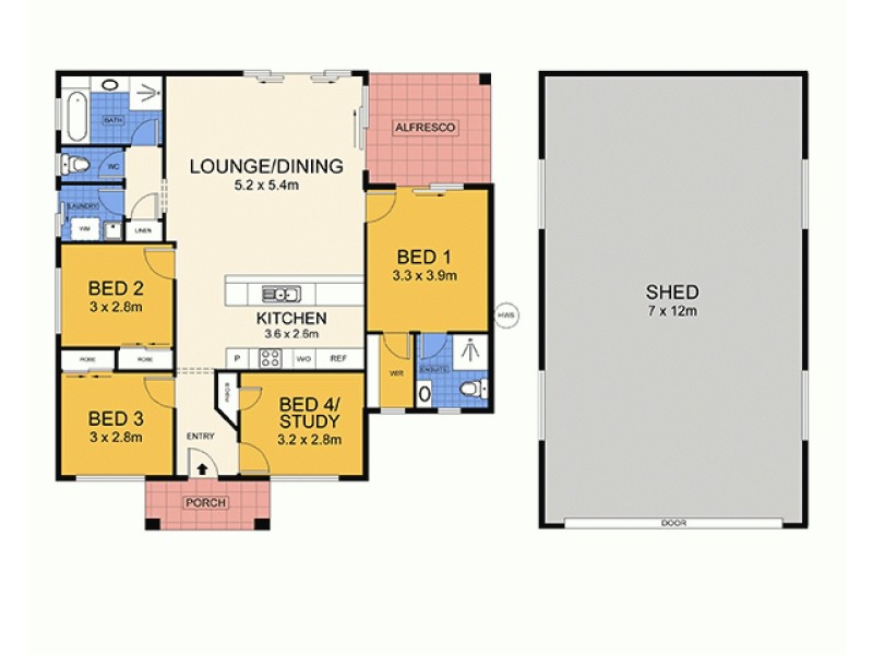 11 McClintock Pl, Woombye QLD 4559 Floorplan