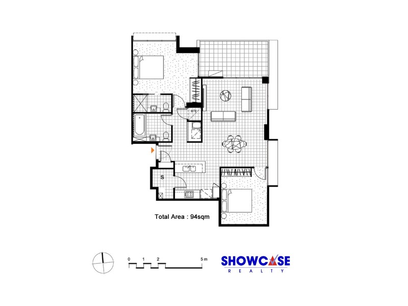 1807/29 Hunter St, Parramatta NSW 2150 Floorplan