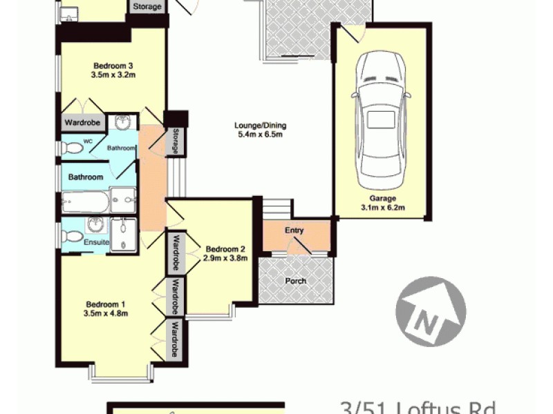3/51 Loftus Road, Pennant Hills NSW 2120 Floorplan