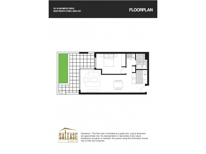 111/14 Baywater Dr, Wentworth Point NSW 2127 Floorplan