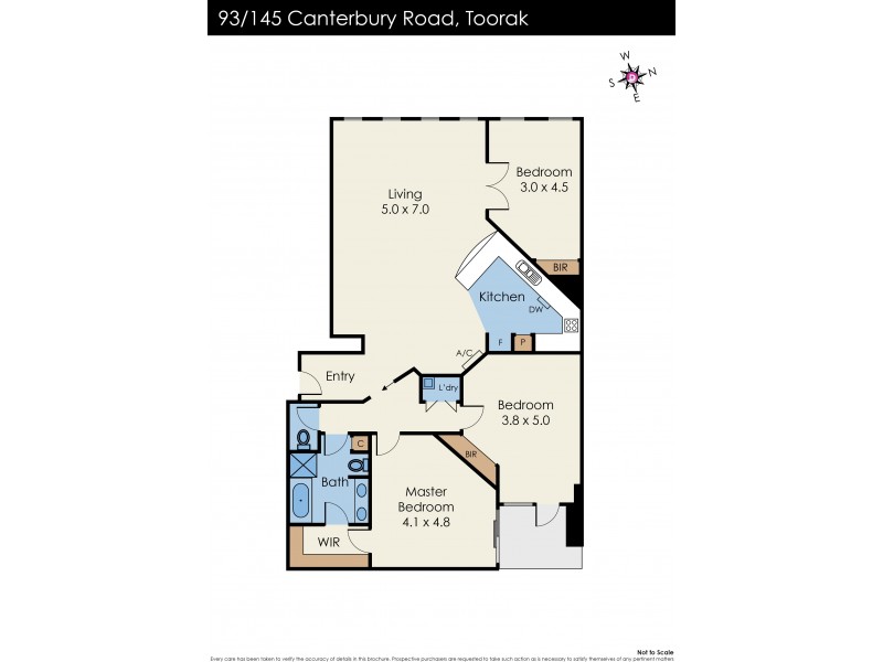 93/145 Canterbury Road, Toorak VIC 3142 Floorplan
