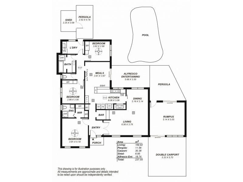 43 Capulet Crescent, Modbury SA 5092 Floorplan