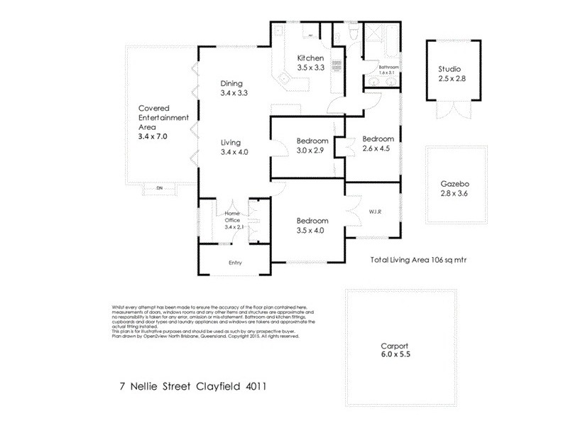 7 Nellie St, Clayfield QLD 4011 Floorplan