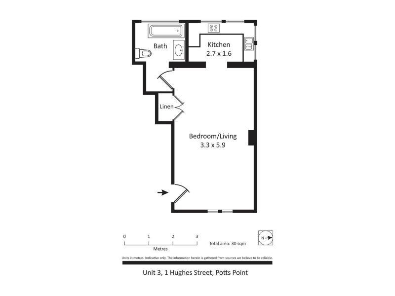 3/1 Hughes Street, Potts Point NSW 2011