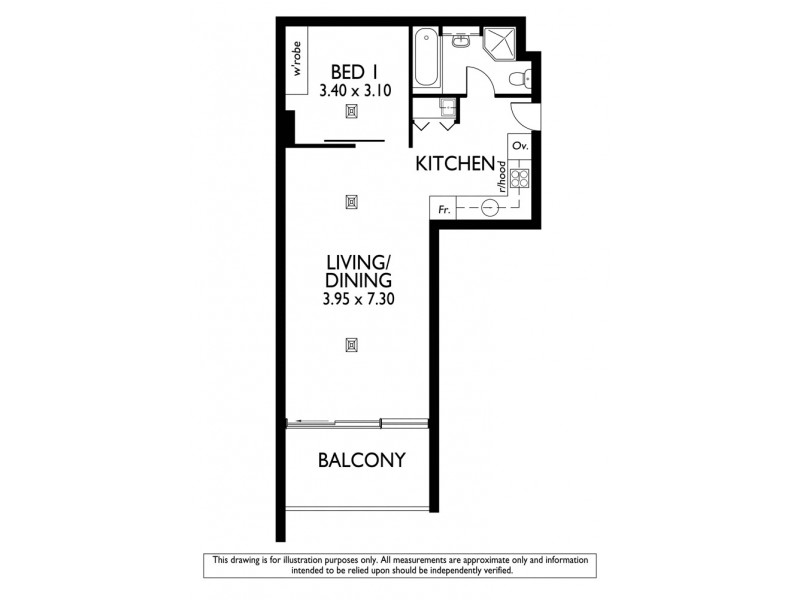 822/29 Colley Terrace, Glenelg SA 5045 Floorplan