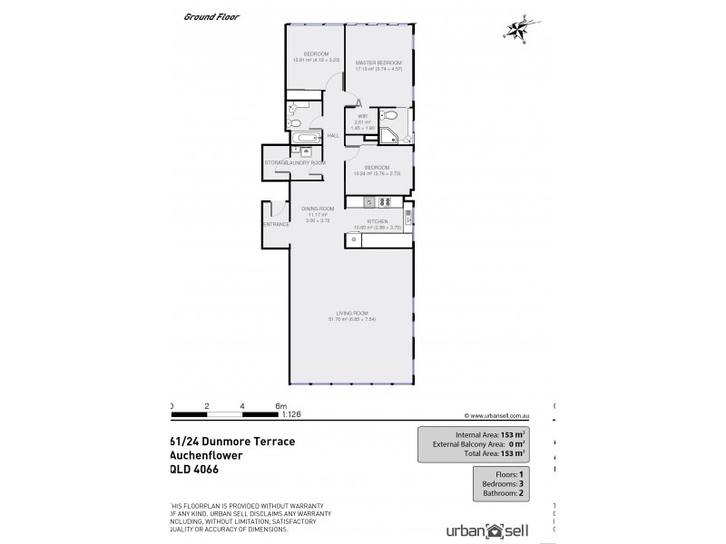 Lot 61, 61/24 Dunmore Tce, Auchenflower QLD 4066 Floorplan