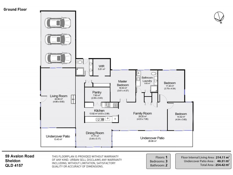 59 Avalon Rd, Sheldon QLD 4157 Floorplan