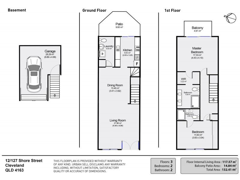 12/127 Shore St N, Cleveland QLD 4163 Floorplan