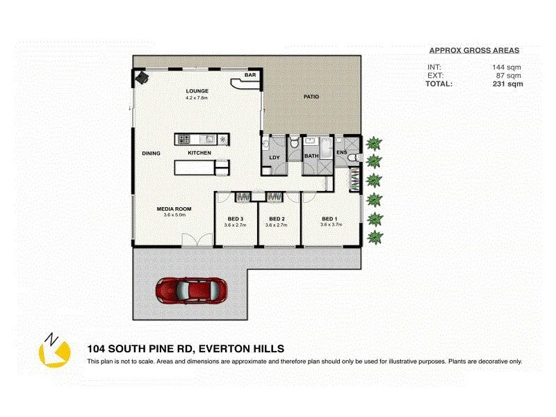 1104 South Pine Rd, Everton Hills QLD 4053 Floorplan