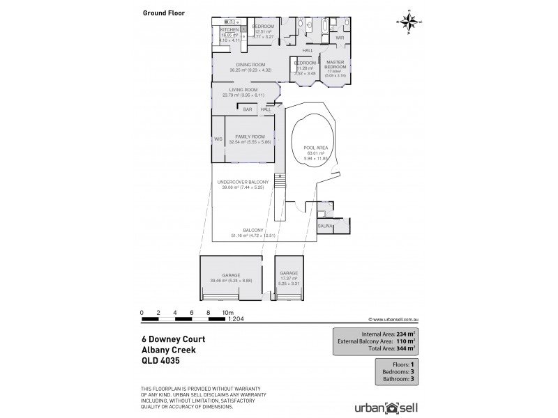 6 Downey Ct, Albany Creek QLD 4035 Floorplan