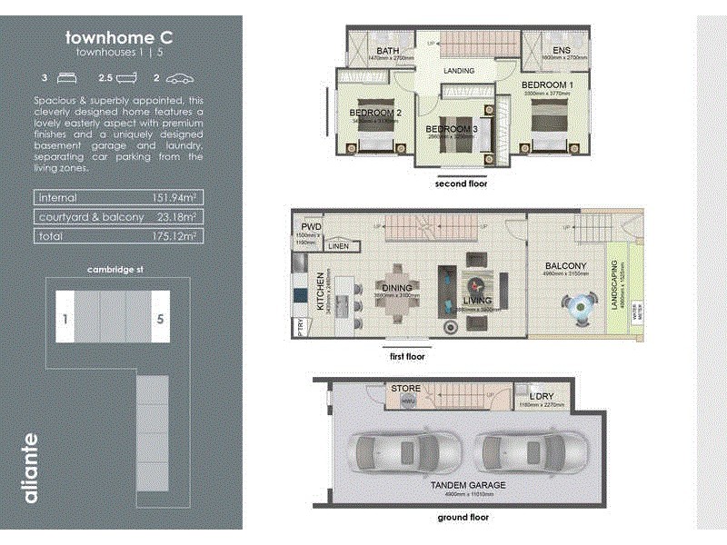 1/11 Cambridge St, Carina Heights QLD 4152 Floorplan