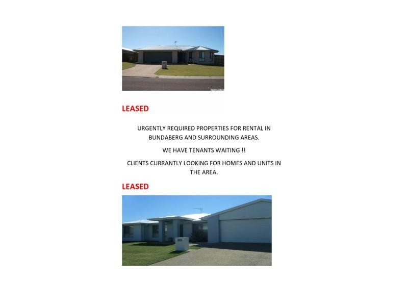 100 Properties Wanted, Bundaberg QLD 4670