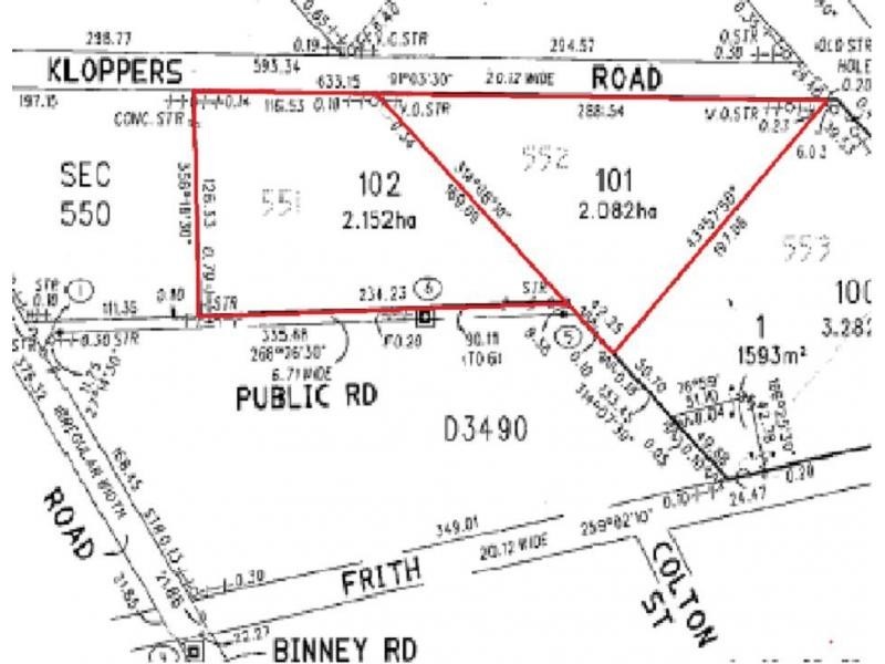 Lot 101 & 102 Kloppers Road, Crystal Brook SA 5523