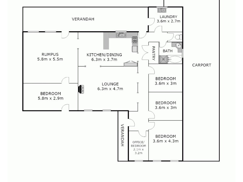 249 Senate, Port Pirie SA 5540 Floorplan