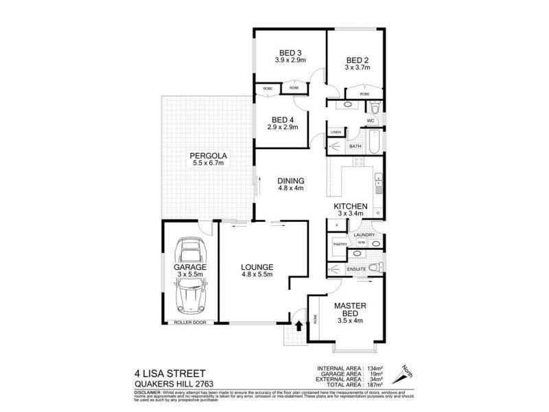 4 Lisa Street, Quakers Hill NSW 2763