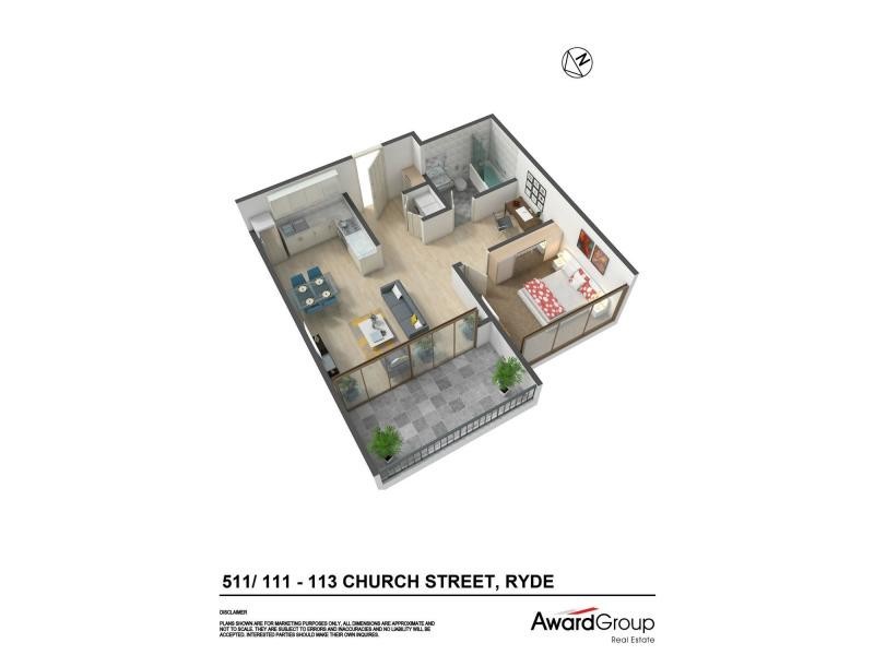 511/111-113 Church Street, (and 11 Porter Street), Ryde NSW 2112