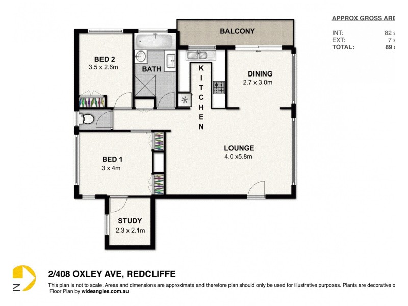 2/408 Oxley Avenue, Redcliffe QLD 4020 Floorplan
