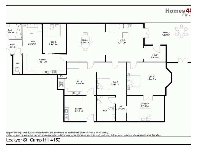 33 Lockyer St, Camp Hill QLD 4152 Floorplan