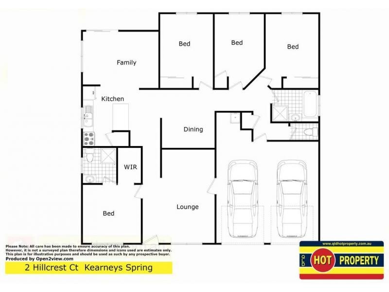2 Hillcrest Court, Kearneys Spring QLD 4350