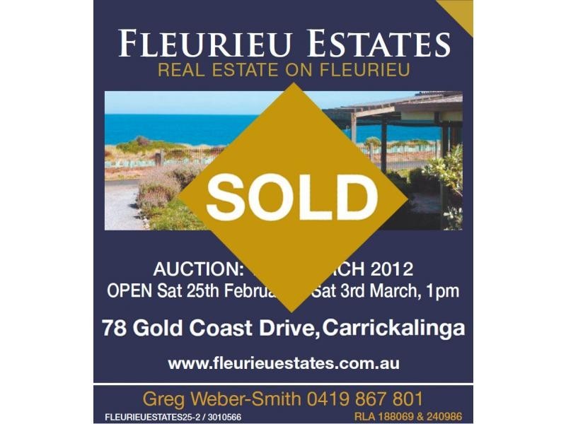 78 Gold Coast Drive , North Bay, Carrickalinga SA 5204