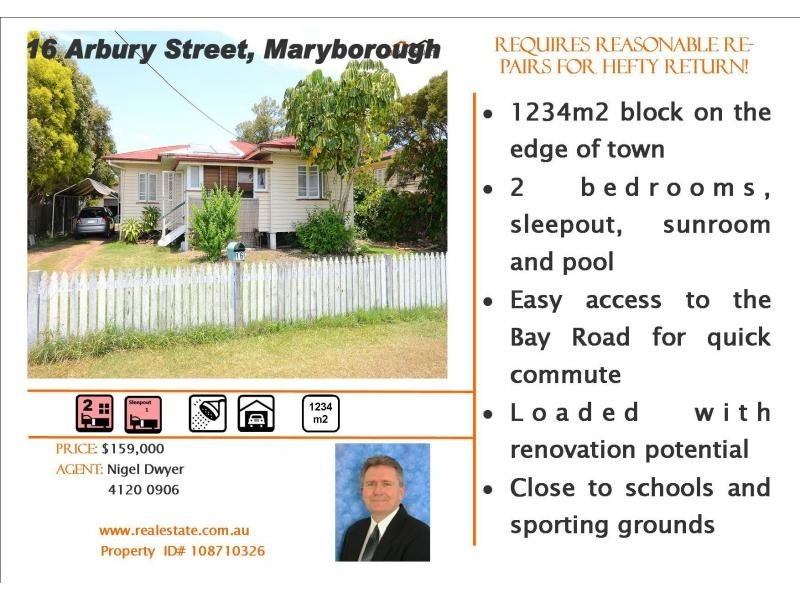 16 Arbury Street, Maryborough QLD 4650