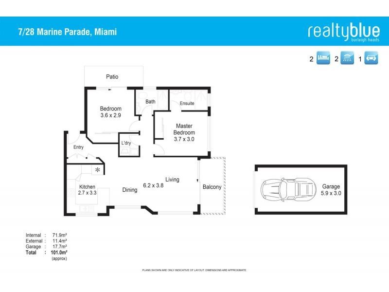 7/28 Marine Parade, Miami QLD 4220