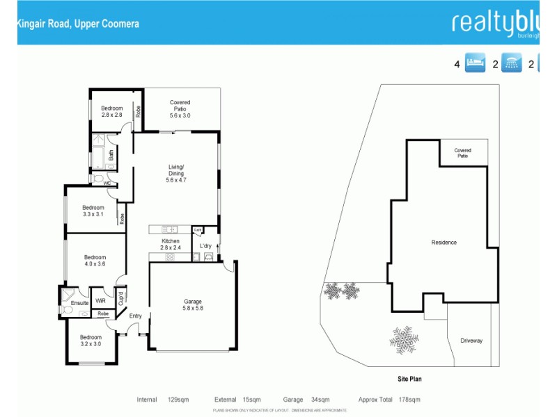 4 Kingair Road, Upper Coomera QLD 4209 Floorplan