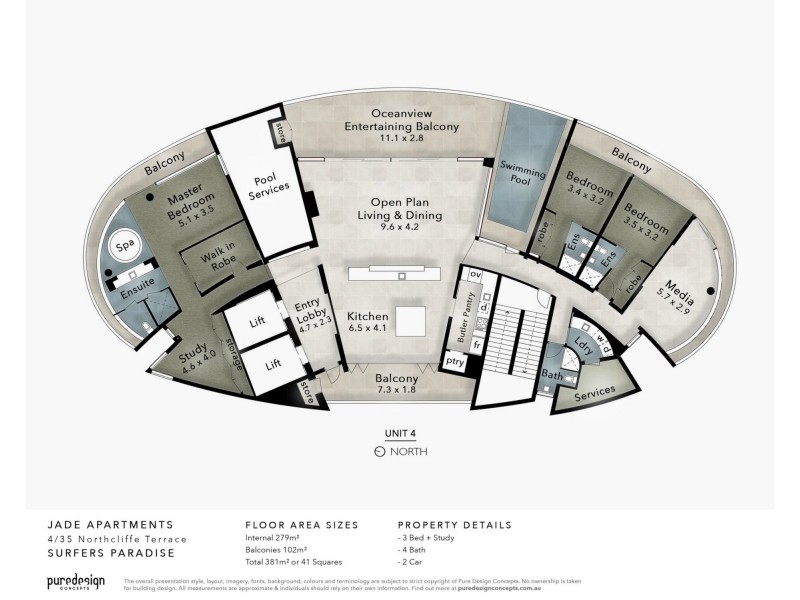 4 ‘Jade’ 35 Northcliffe Terrace, Surfers Paradise QLD 4217