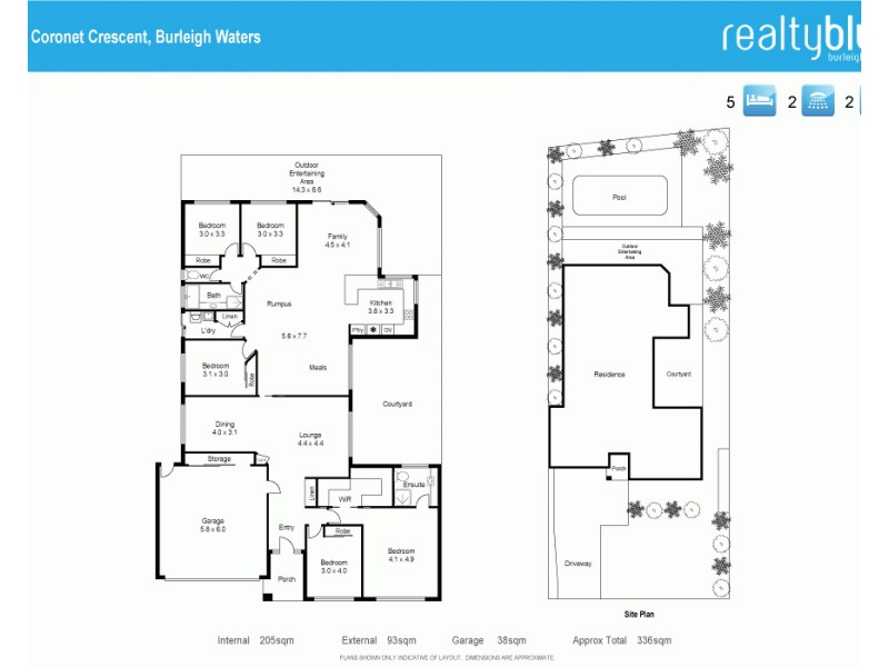 39 Coronet Crescent, Burleigh Waters QLD 4220 Floorplan