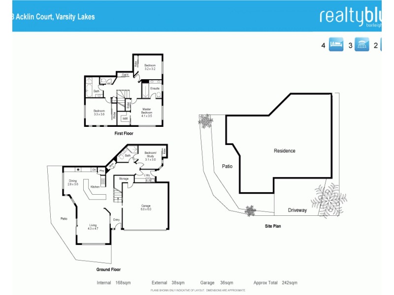 2/8 Acklin Court, Varsity Lakes QLD 4227 Floorplan