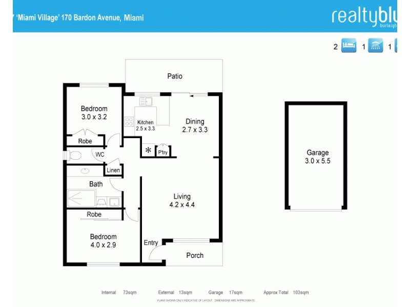 17/170 Bardon Avenue, Burleigh Waters QLD 4220 Floorplan