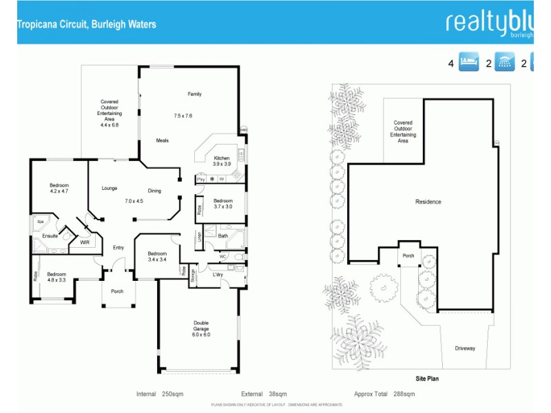 6 Tropicana Circuit, Burleigh Waters QLD 4220 Floorplan