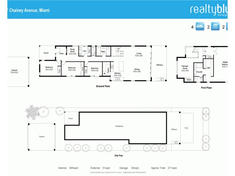 87 Chainey Avenue, Miami QLD 4220 Floorplan