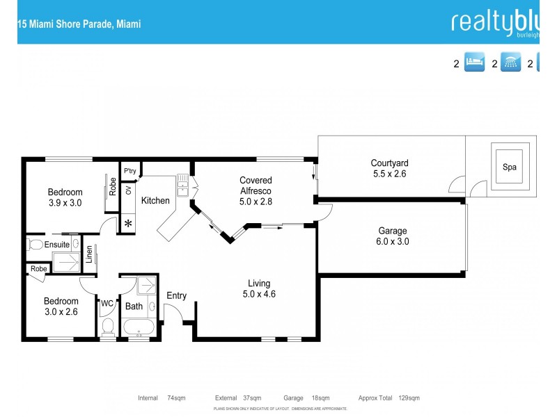 1/15 Miami Shore Parade, Miami QLD 4220