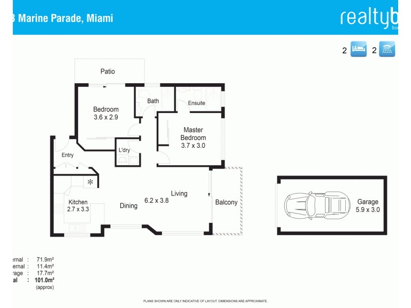 7/28 Marine Pde, Miami QLD 4220 Floorplan