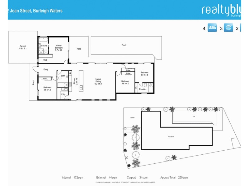 22 Joan Street, Burleigh Waters QLD 4220 Floorplan