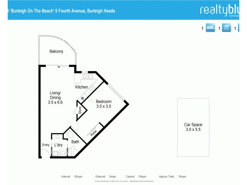 34/5 Fourth Avenue, Burleigh Heads QLD 4220 Floorplan