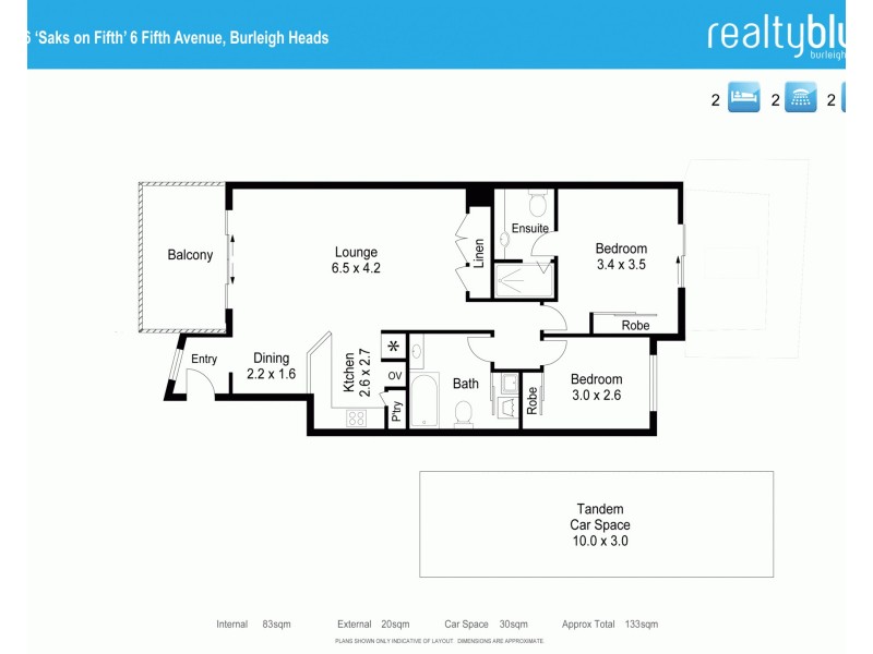 16/6 Fifth Avenue, Burleigh Heads QLD 4220 Floorplan