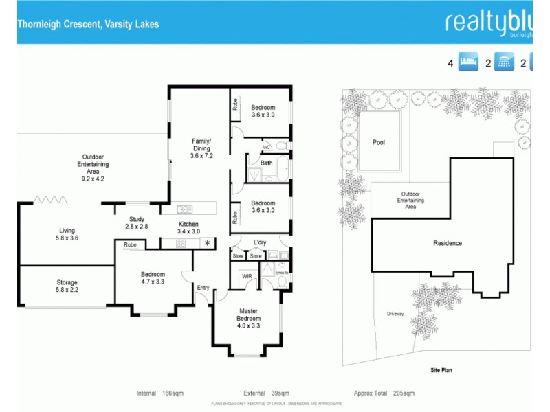 9 Thornleigh Crescent, Varsity Lakes QLD 4227 Floorplan