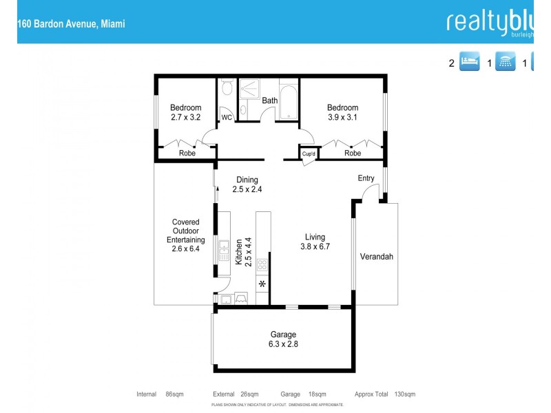 2/160 Bardon Avenue, Miami QLD 4220