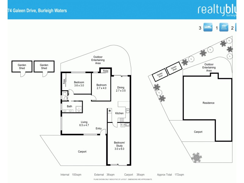 2/74 Galeen Dr, Burleigh Waters QLD 4220 Floorplan