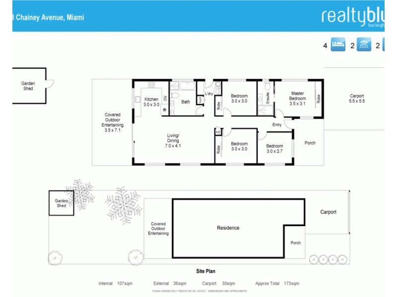 78 Chainey Ave, Miami QLD 4220 Floorplan