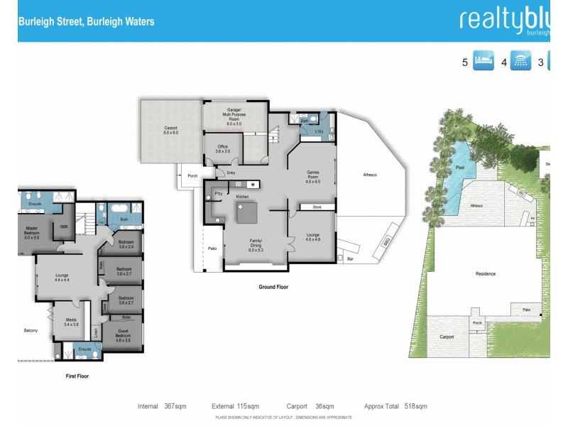 81 Burleigh St, Burleigh Waters QLD 4220 Floorplan