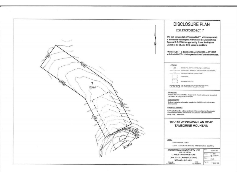 Lot 7, 106 Wongawallen Road, Tamborine Mountain QLD 4272