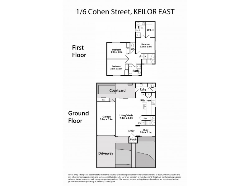 1/6 Cohen Street, Keilor East VIC 3033 Floorplan