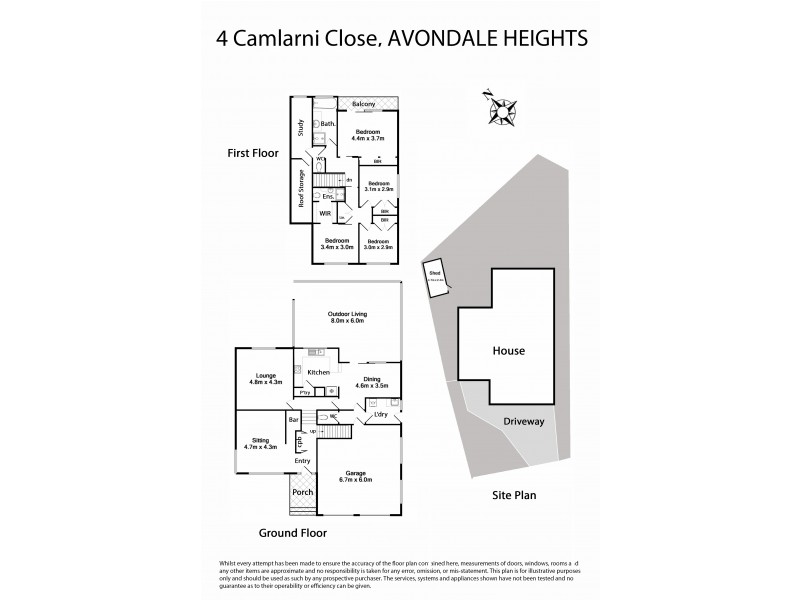 4 Camlarni Close, Avondale Heights VIC 3034 Floorplan