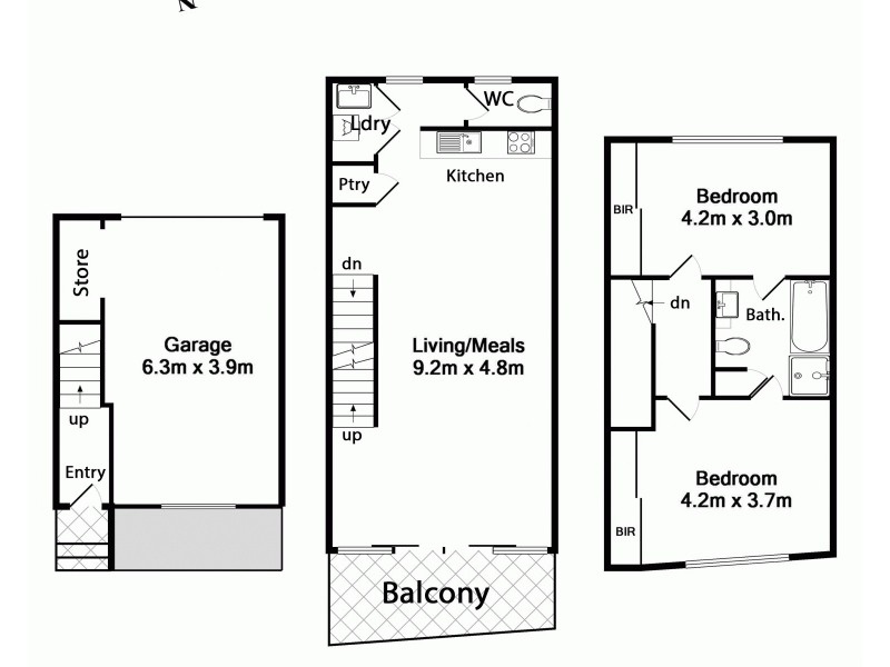 6 Aviary Grove, Thornbury VIC 3071 Floorplan
