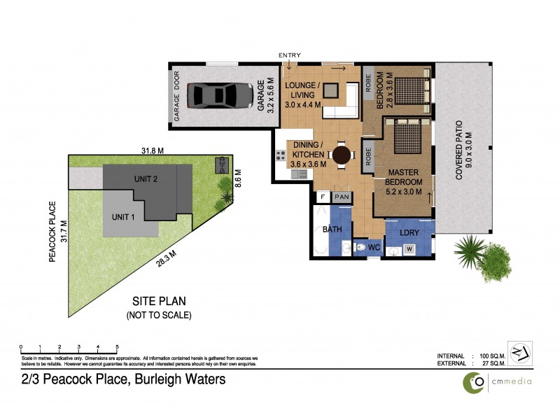 2/3 Peacock Place, Burleigh Waters QLD 4220 Floorplan