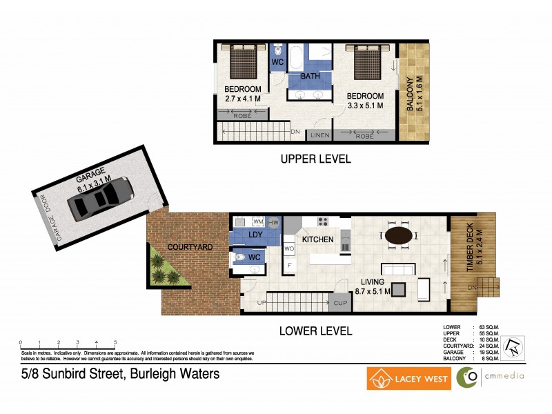 5/8-10 Sunbird St, Burleigh Waters QLD 4220 Floorplan